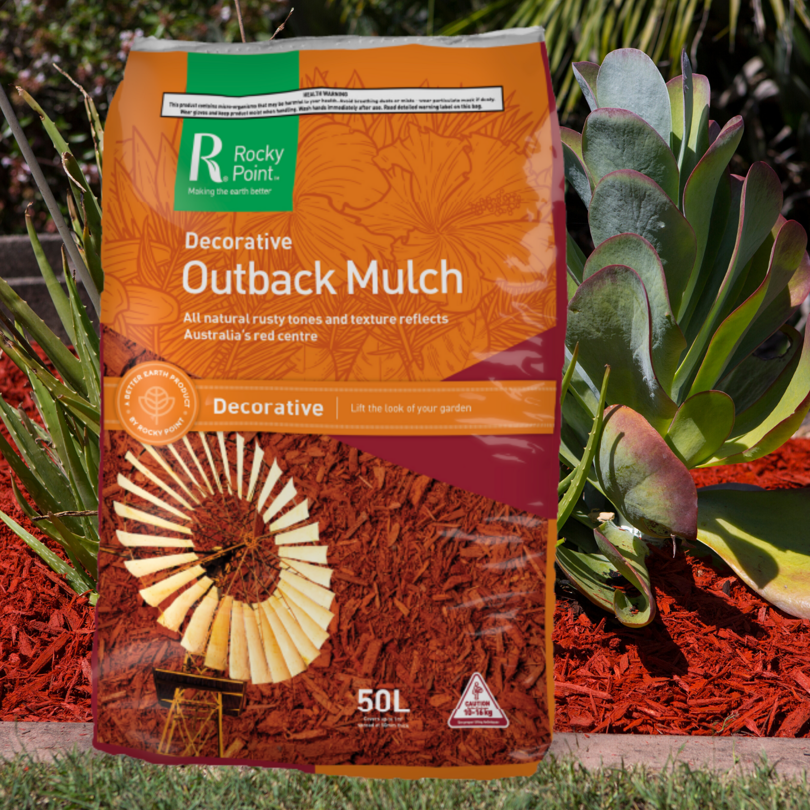 Buy bamboo. Buy Rocky Point Outback Mulch.