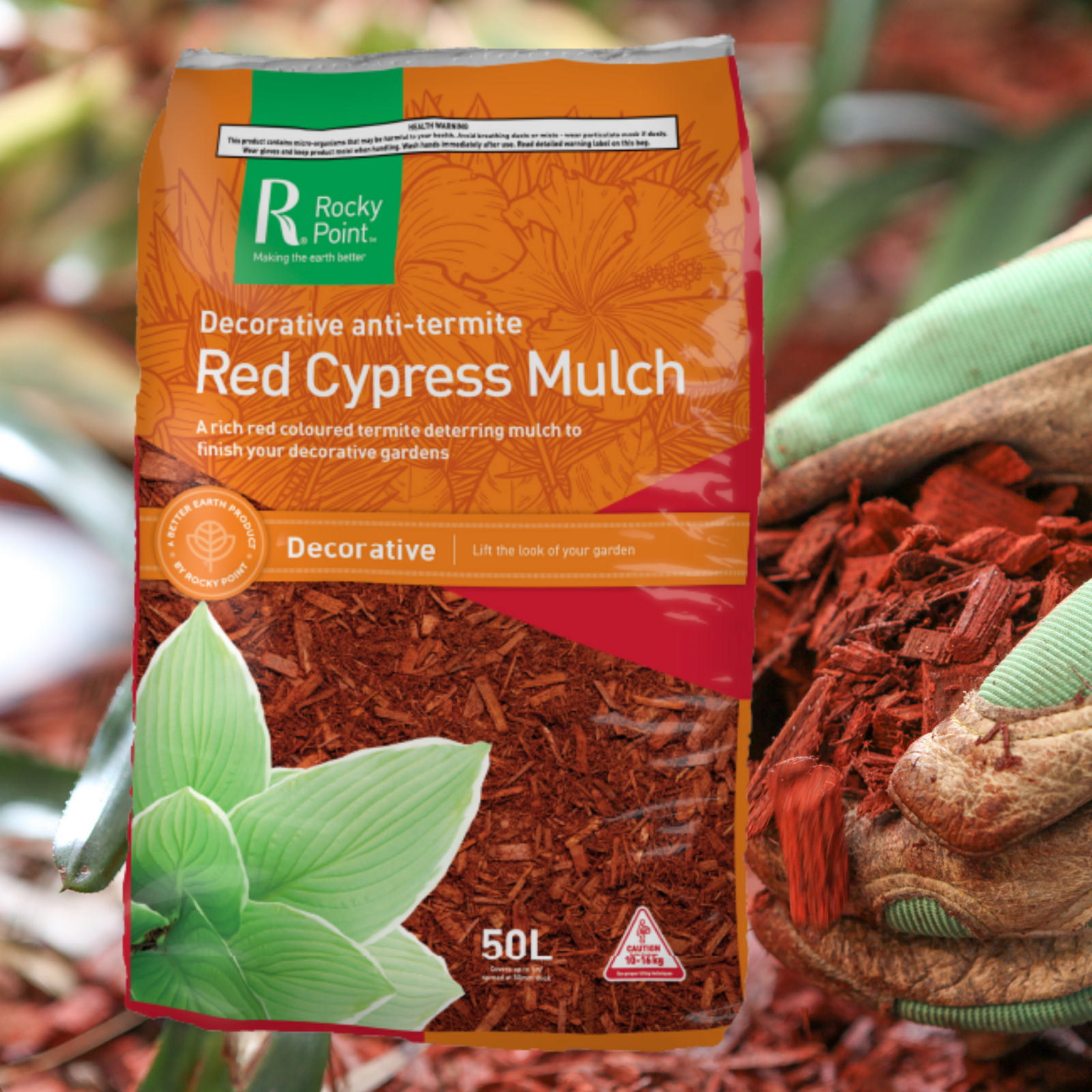 Buy Rocky Point Red Cypress mulch for bamboo plants.